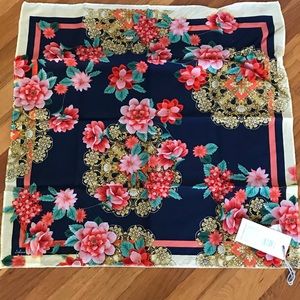 Johnny Was small neck scarf 20” square